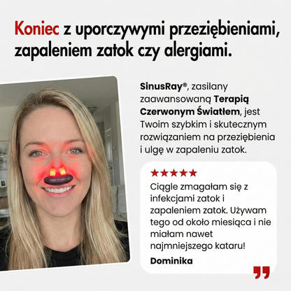SinusRay™ – Oddychaj Swobodnie w 10 Minut | Ulga dla Zatok i Alergików